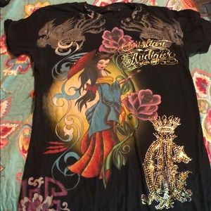 Christian Audigier tee size M